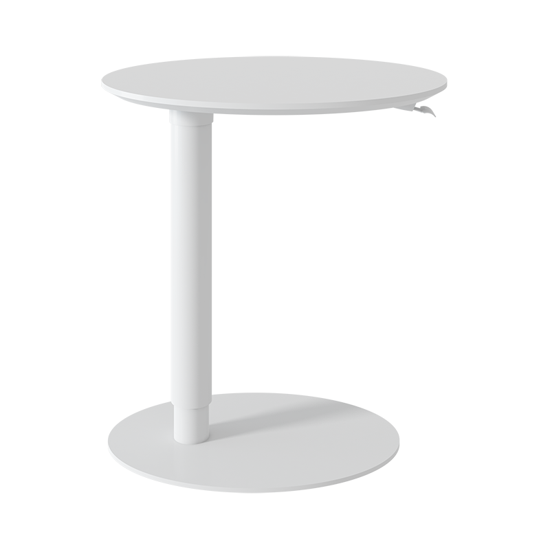 Single-column height-adjustable desk