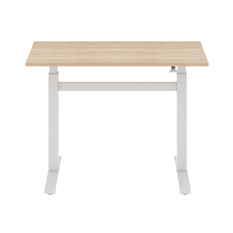 Dual-column height-adjustable desk pneumatic